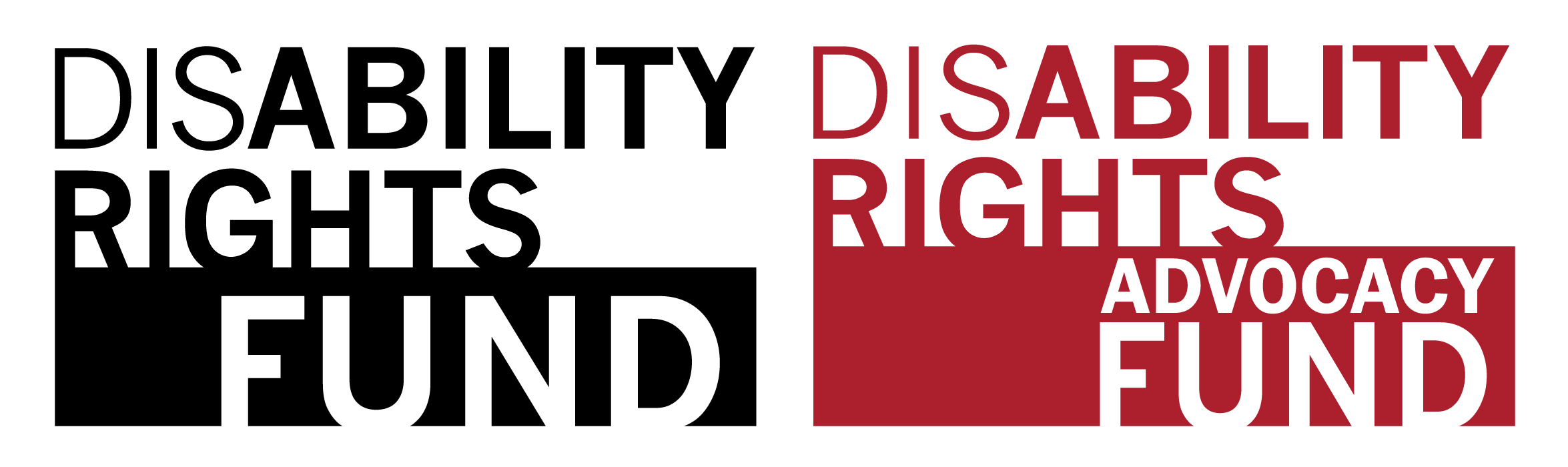 Disability Rights Fund and Disability Rights Advocacy fund logos